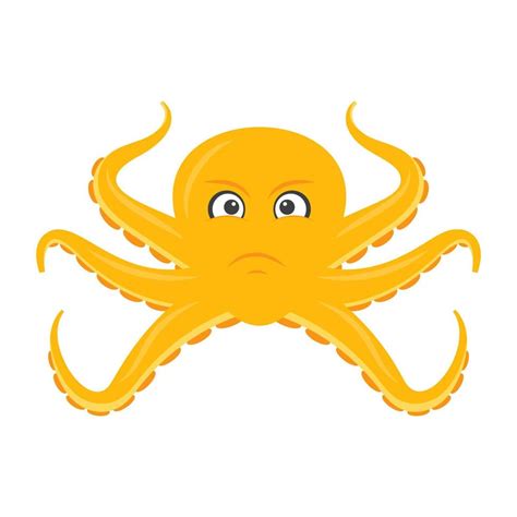Sad Octopus Concepts 4488583 Vector Art At Vecteezy
