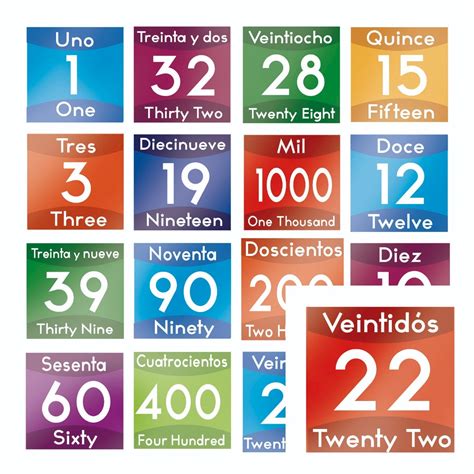 20 Loterías Didáctica De Números Españolingles Marca Recreo 55000