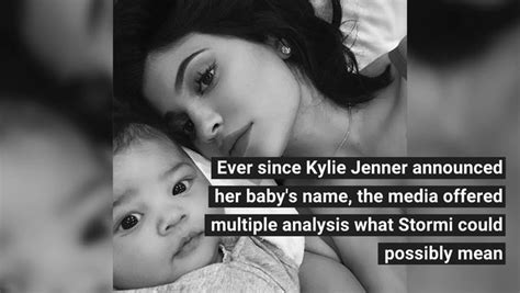 Kylie Jenner Explains Why She Named Her Daughter Stormi Video Dailymotion