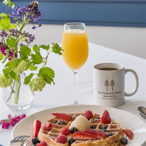 Complimentary Mimosa At Breakfast — The Heritage House Resort And Spa