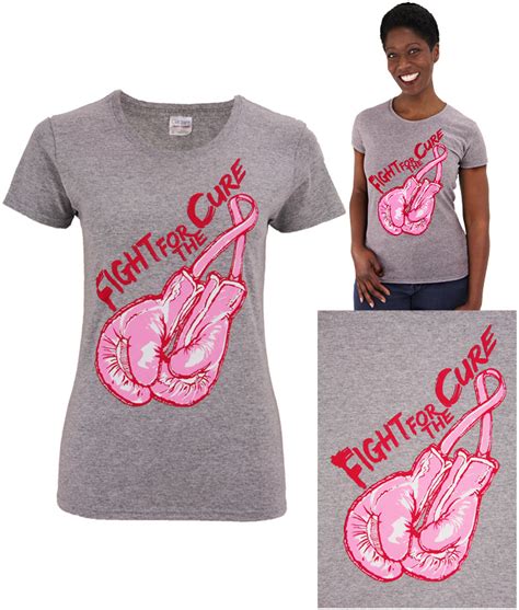 Fight For The Cure Pink Ribbon T Shirt The Breast Cancer Site