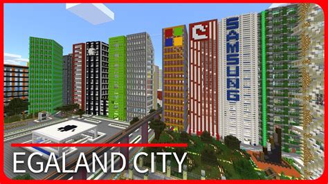 Minecraft Pe Maps Modern City Map Tour Egaland Ios And Android Mcpe