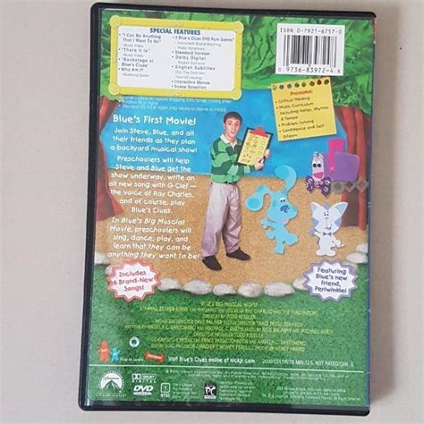 Nick Jr Blues Clues Blues Big Musical Movie Dvd Kids