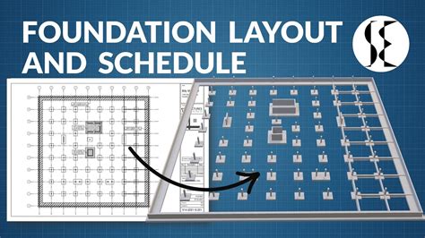 How To Read Building Foundation Drawings Reinforcement Schedule Youtube