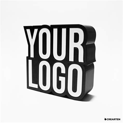 Your Logo 3d 3d Logo 3d Print Logo Logo 3d Logo 3d Print Etsy