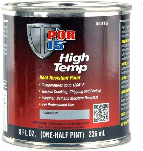 Buy Por 15 High Temperature Paint Aluminum 8 Fl Oz High Heat