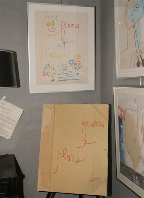 Pablo Picasso Folio Faunes Et Flores 12 Framed Lithographs At 1stdibs