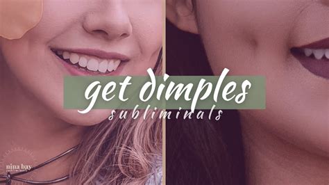 Cute Dimples Subliminal ⭒ Get Deep Noticeable Dimples Fast No Exercise