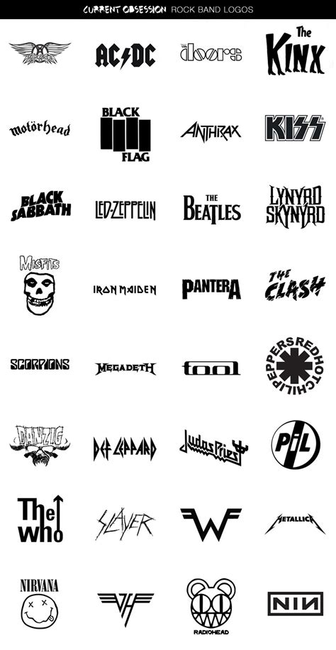 Rock And Roll Bands Logo