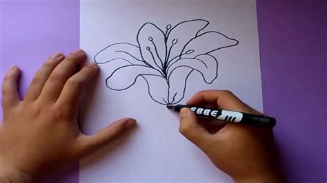 Como Dibujar Una Flor Paso A Paso How To Draw A Flower