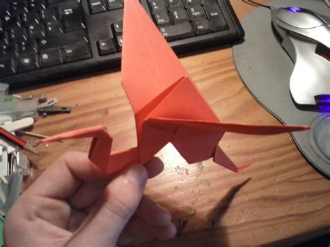 Origami Heron With Flapping Wings 5 Steps Instructables