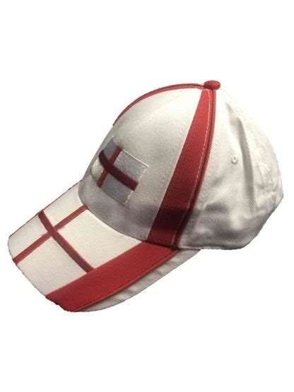 Cap England Embroidered White Red Official Merchandise