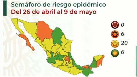 Semáforo epidemiológico cambiará de naranja a amarillo en sinaloa: Semáforo epidemiológico del 23 de abril de 2021 ...