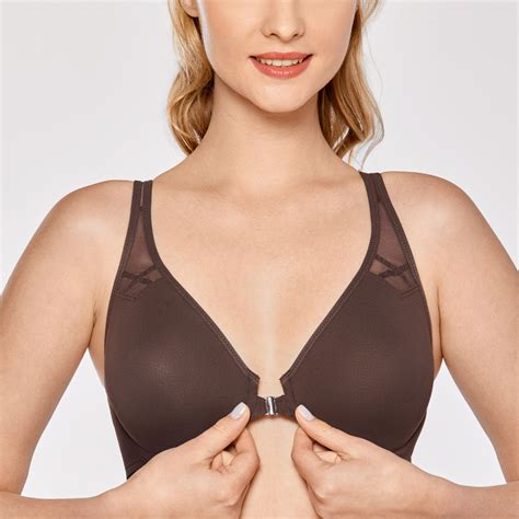 delimira women s front closure bras underwire unlined racerback bra seamless ebay