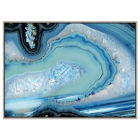 Blue Geode 3175 Inch X 4375 Inch Canvas Wall Art Bed Bath And Beyond