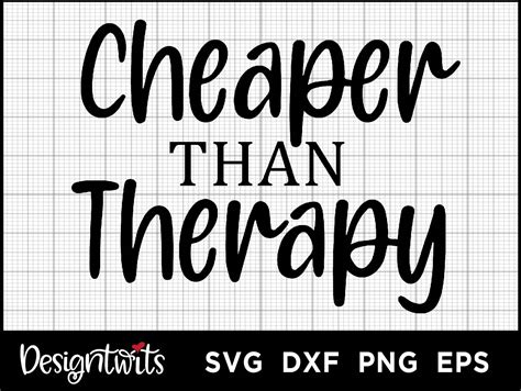 Cheaper Than Therapy Illustration Par Spoonyprint Creative Fabrica