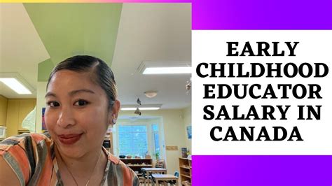Teacher Salary In Canada Early Childhood Educator Youtube