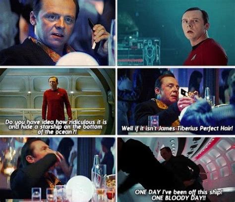Scotty Star Trek Into Darkness I Love That The Reintroduced Scotty As