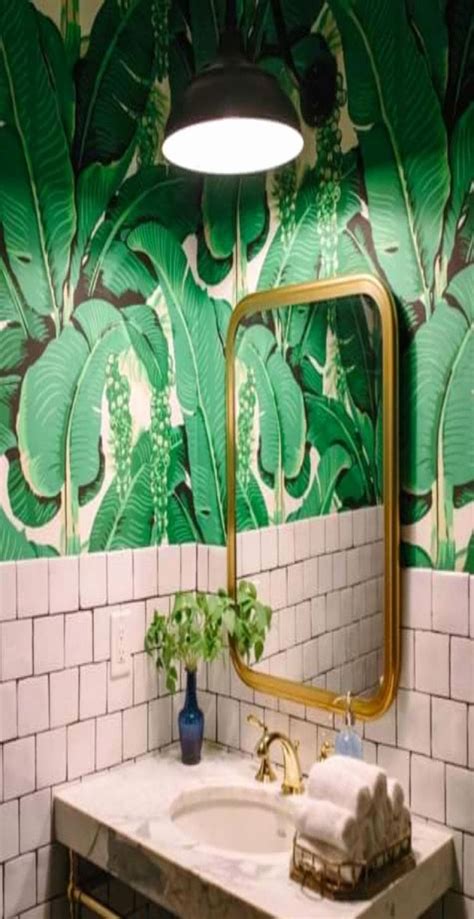 Exclusive artists · antimicrobial topcoat · fast and easy to install 40 Lovely Jungle Bathroom Design Ideas in 2020 (With ...