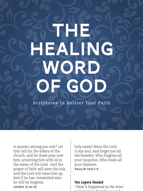 The Healing Word Of God Pdf Gospel Of Mark Jesus