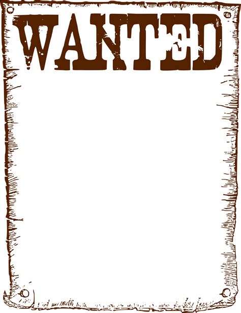 Blank Poster Png Wanted Poster For Pigs Free Transparent Png