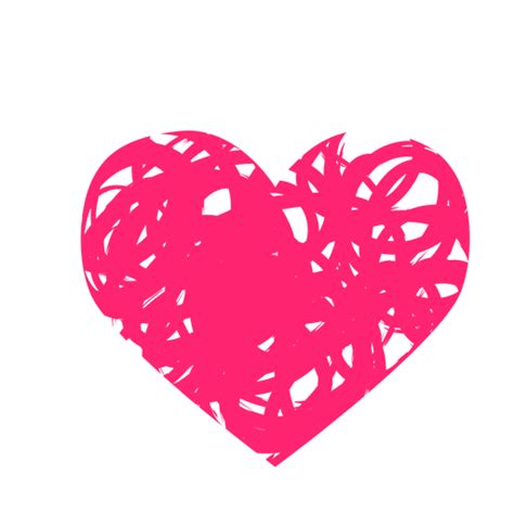 Scribbled Heart Sticker Transparent Png And Svg Vector File