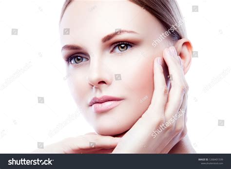 Beauty Caucasian Model Girl Nude Makeup Stock Photo Shutterstock