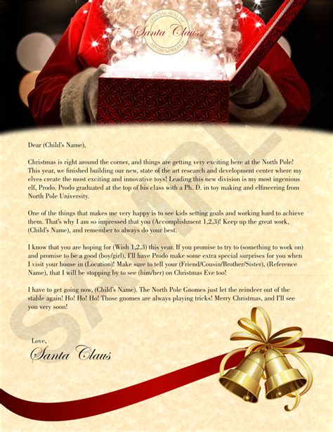 Personalized Santa Letter Free Printable Wallpaper Site
