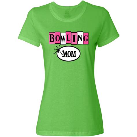 bowling mom t women s t shirt key lime cute hobby t shirts bowling mom t shirts for