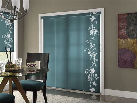 Affordable quality patio and door curtains. Panel Track for patio door - with roman shades on other ...