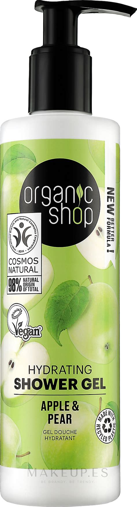 Organic Shop Shower Gel Gel De Ducha Hidratante Con Extractos Orgánicos De Pera Y Manzana
