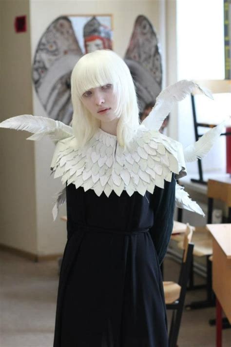 Nastya Kumarova Albino Model Fashion Portrait Fashion Images