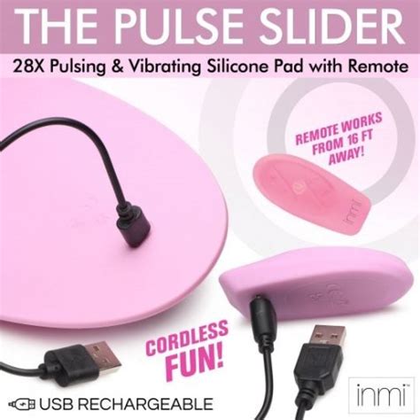 Inmi Pulse Slider Pulsing And Vibrating Silicone Pad With Remote Sex Toy Hotmovies