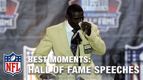 Best Hall Of Fame Speech Moments Nfl Youtube