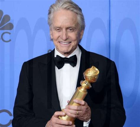 Actor Michael Douglas Appears Backstage After Winning The Award For