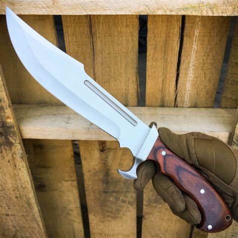 135 Heavy Duty Hunting Fixed Blade Machete Rambo Bowie Knife Megaknife