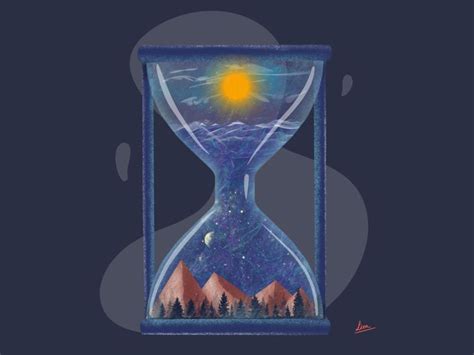 Magic Hourglass Hourglass Art Lessons Pencil Illustration