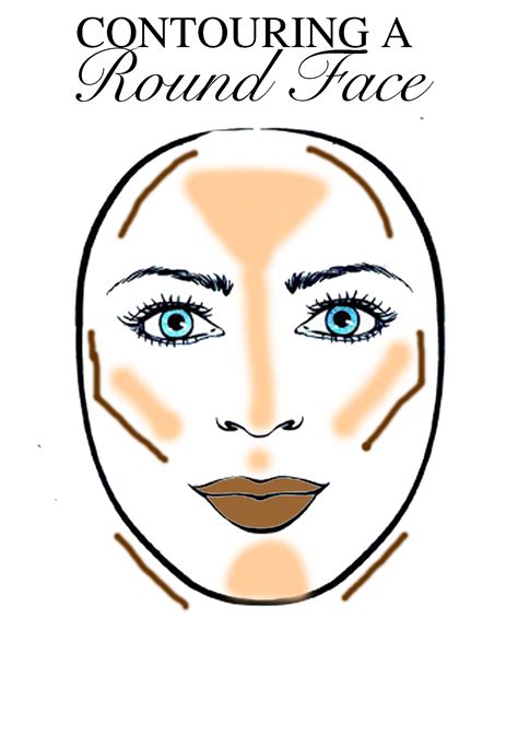 corrective makeup for round face shape