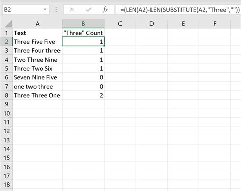 How To Count Specific Words In Excel With Examples Statology