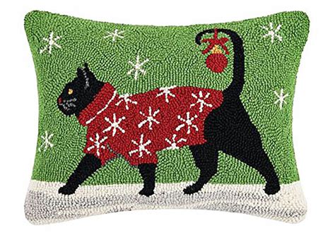 Christmas Cat Pillows Hauspanther