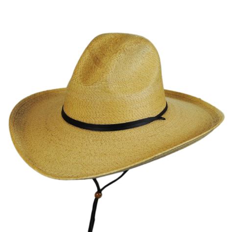 Wide Brim Cowboy Hat Straw Mexican Style Wide Brim Straw Hat Natural