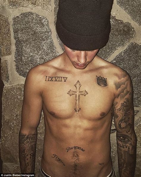 Shirtless Justin Bieber Posts Photos On Instagram Of Him In The Snow