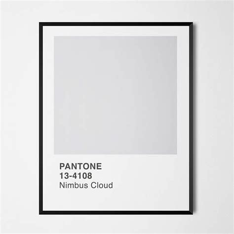 Pantone Print Pantone Grey Pantone Wall Art Pantone 2017 Pantone2017