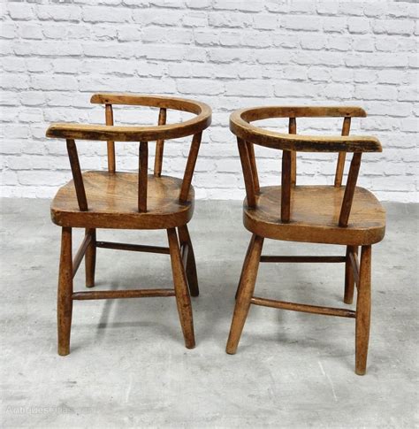 Pair Of Vintage Childs Chairs Antiques Atlas