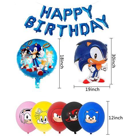Buy Smileh Party Supplies Sonic The Hedgehog Birthday Decorations