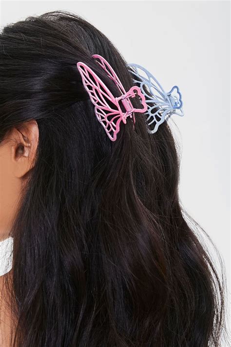 Butterfly Claw Hair Clip Set
