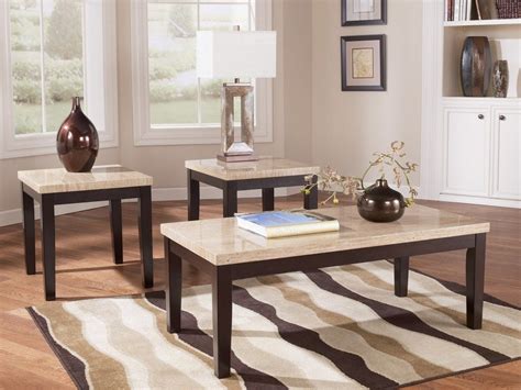 Littlewoods oak & grey wood living room furniture set tv unit coffee side table. Travertine Coffee Table Set