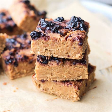 Developed with the eat smarter nutritionists and professional chefs. Desserts With Benefits Healthy Peanut Butter & Jelly Blondies (refined sugar free, low fat, high ...