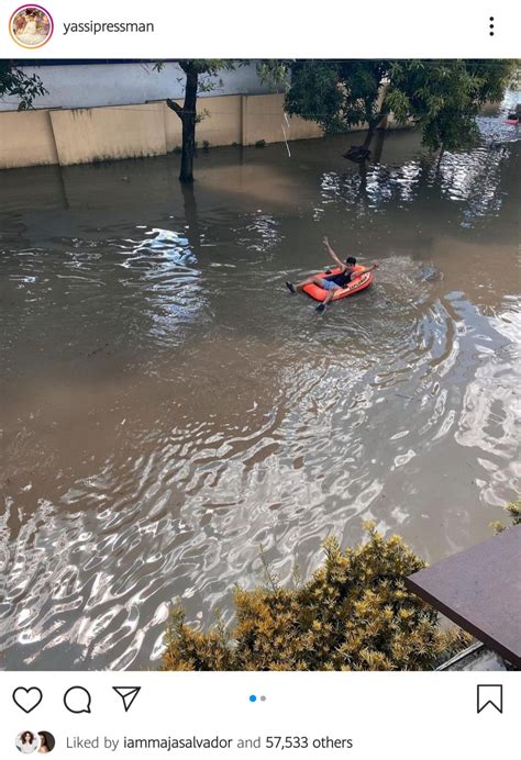 fashion pulis insta scoop yassi pressman shows flooded area of home in rizal