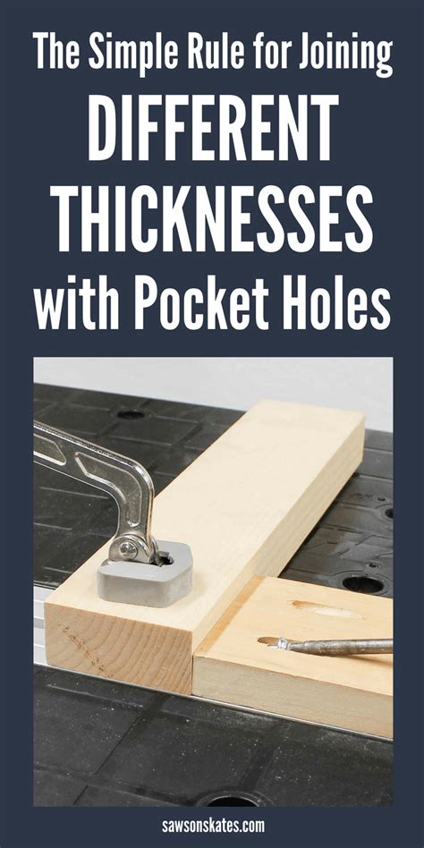 The Simple Rule For Joining Different Thicknesses With Pocket Holes